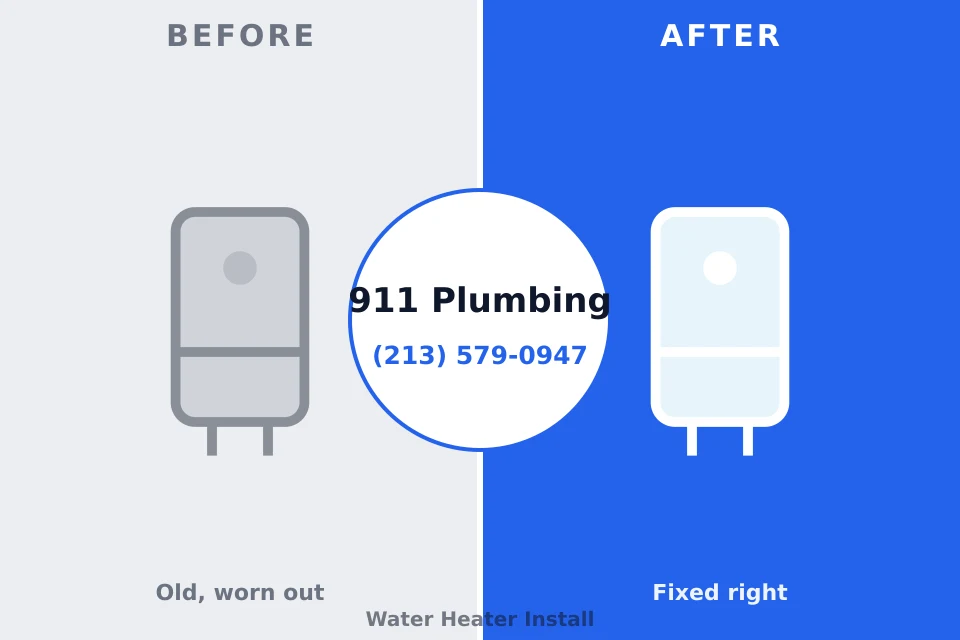 Before and after: plumbing repair Summersville, WV